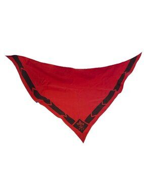 BSA Boy Scouts of America Large Red Handkerchief Scarf Bandana 29x38” Vintage